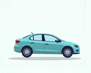 Icon representing a rental car